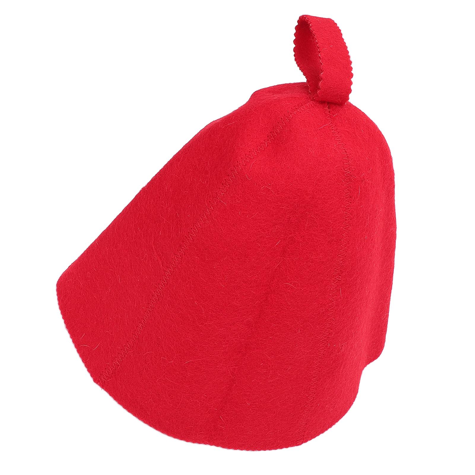 

Шапочка для сушки волос для фена Испаритель Мужчины Женщины Утолщенная Изолированная Шерсть Аксессуары для сауны красный