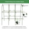 Plastic-Coated Steel Arch Pipe: U-Shaped Greenhouse Climbing Support for Cucumber and Tomato Plants