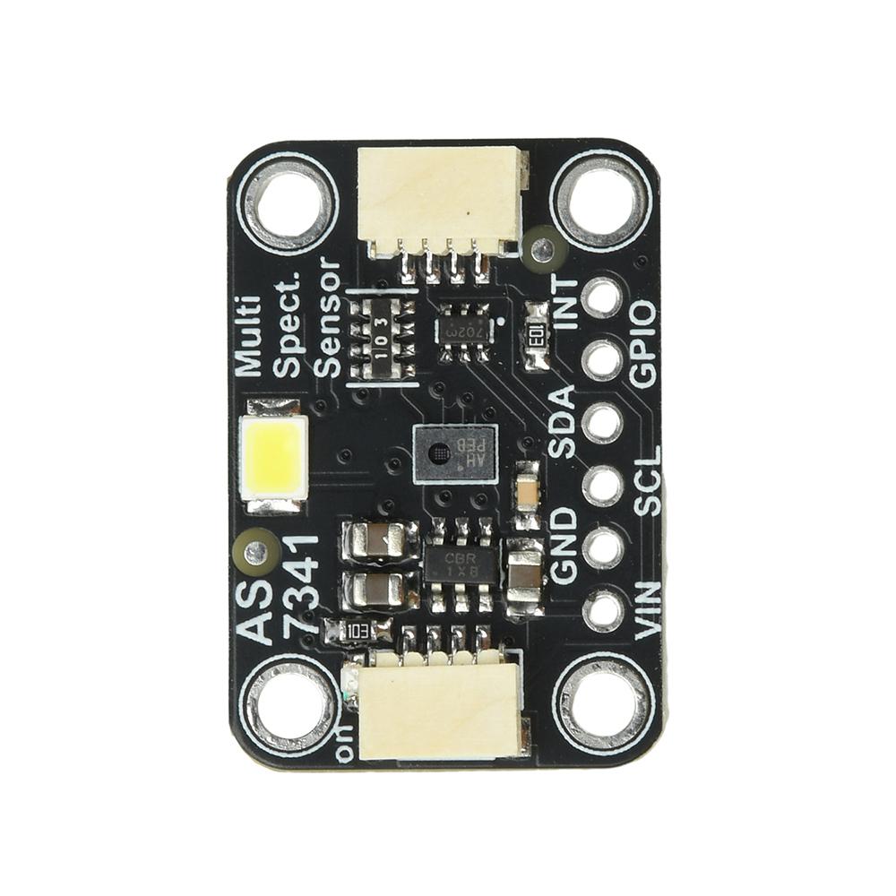 AS7341 11‑Channel Light Spectrum Sensor Board I2C 3.3V‑5V Support 50 60Hz Flicker Detect For Plant Light Source Analysis DIY