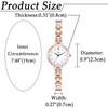 Women's Watch Bracelet Analog Display Popular Simple Alloy Belt Stylish Rose Gold Birthday Anniversary Christmas Valentine's Day Gift