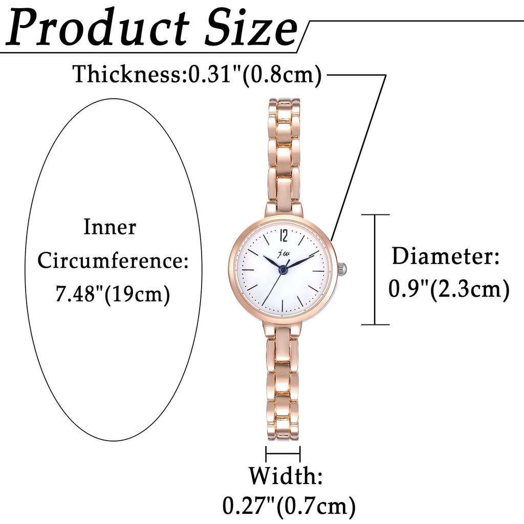 Women's Watch Bracelet Analog Display Popular Simple Alloy Belt Stylish Rose Gold Birthday Anniversary Christmas Valentine's Day Gift
