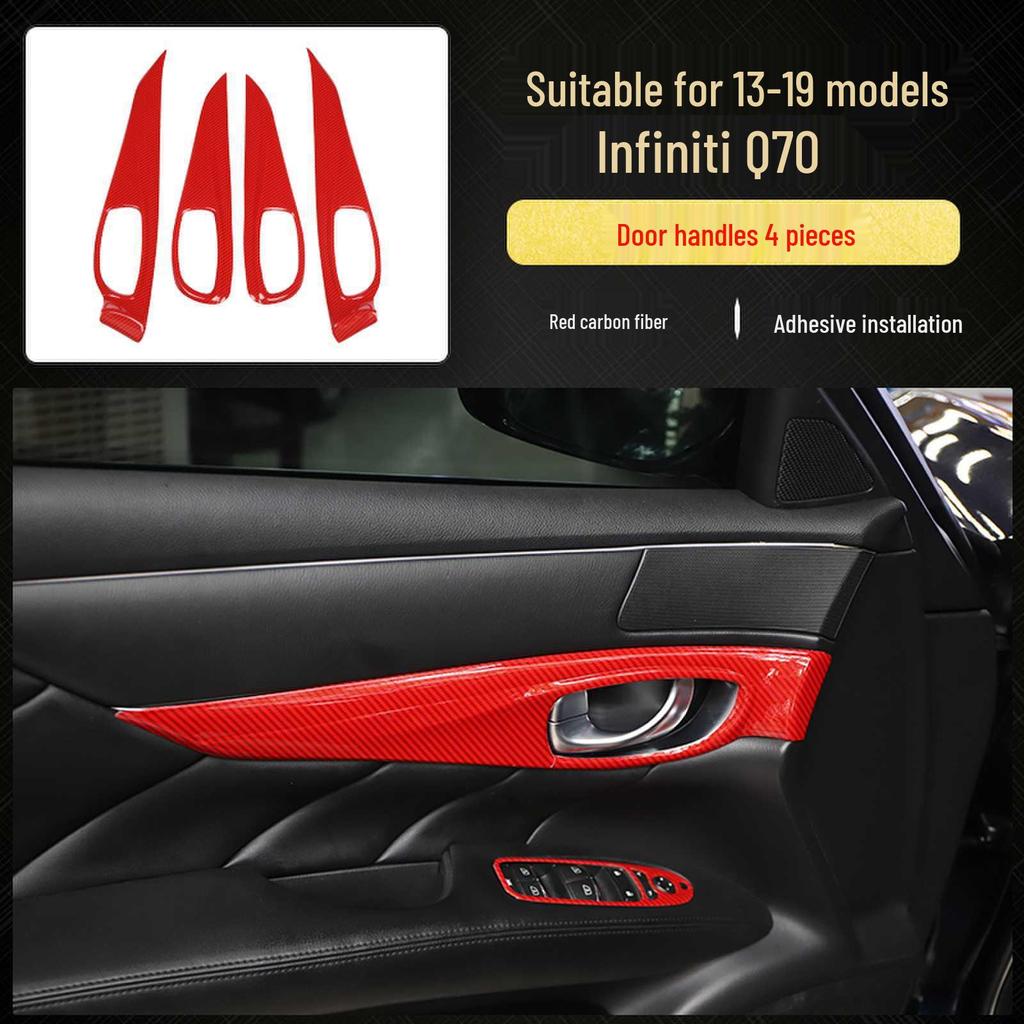 Infiniti Q70 Carbon Fiber Interior Modification: Shift Lever, Navigation, Door Trim