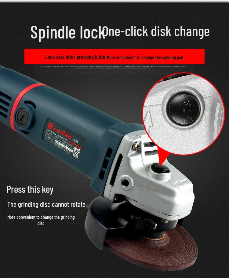Multifunctional Electric Angle Grinder & Polisher: High-Power Handheld Grinding and Cutting Tool