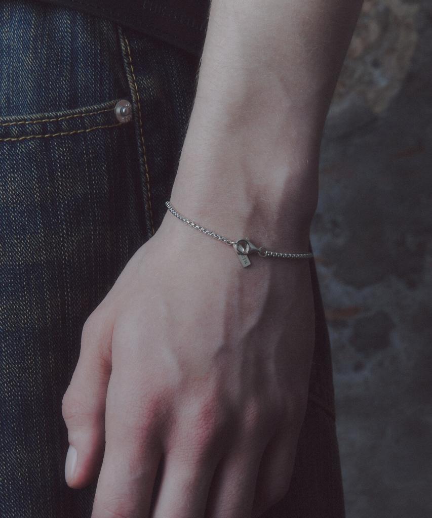 Thestillroom [Silver] #B2517 Track Chain Bracelet