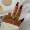 10 sztuk/zestaw moda Punk minimalistyczny Midi okrągły zestaw pierścionków skręcanych dla kobiet Bohemia Vintage Metal Knuckle Finger Rings Biżuteria