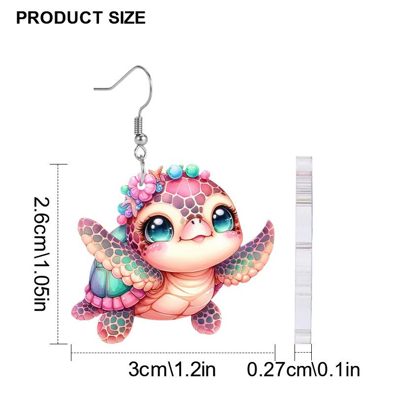 Niedliche Igel Acryl Ohrringe für Frauen Y2K Mode Hängeohrringe Tier Ohrringe Trendige Damenohrringe Geburtstags- und Feiertags Ohrring Schmuck Geschenk