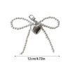 Fashionable Bead Bowknot Phone Charm Keychain Cellphone Chain Stylish Pendant Fashionable Bowknot Keychain Accessory