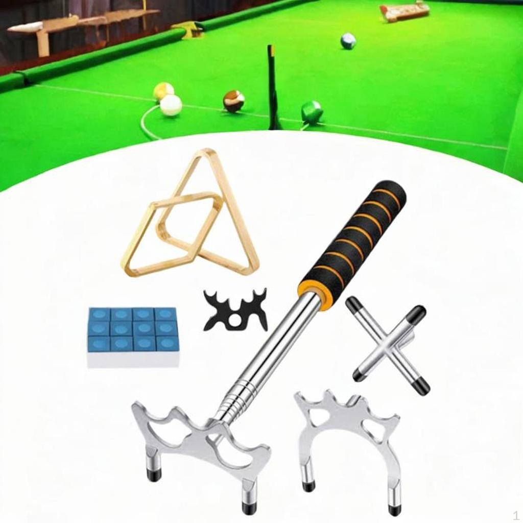 Billiard Bridge, Retractable Pool Stick, Snooker Cue Bridge Rest with Head for