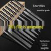 Diamond-Coated Assorted Woodworking and Metal Files Set: Flat, Half-Round, Triangular Shaping Tools