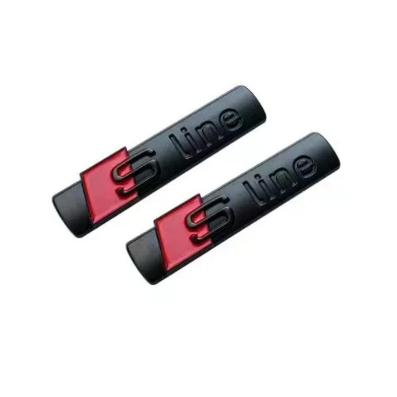 2PCS is suitable for Sline side sign metal side sign tail signA Q S RS series TT body modification Sline metal badge