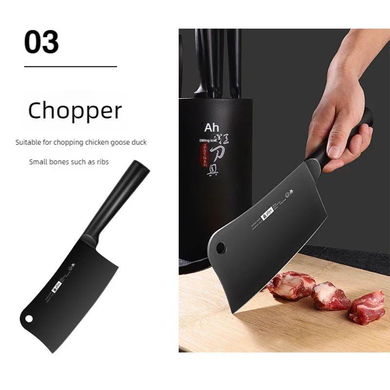 Stainless steel kitchen knife set Knife Kitchen knife High hardness sharp bone slicing knife for chefs