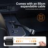 Car Bluetooth 5.0 FM Transmitter PD TypeC with Retractable Cable Fast Charger Handsfree Car Kit Mp3 Player Car Cigarette lighter