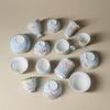 Artisan Hand-Painted Ceramic Kung Fu Tea Set: Personal Cups & Utensils for Tea Ceremony