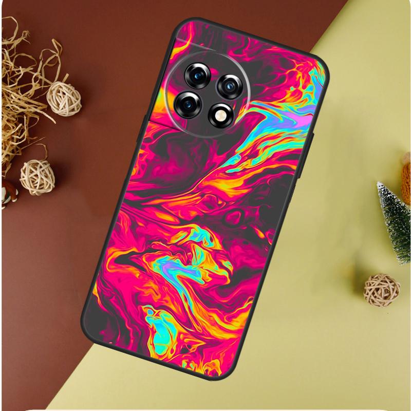 Psychedelic trippy abstract art For OnePlus 13 13R 12 12R 11 9 10 Pro 8T 9RT 10T 10R Nord 4 CE 2 3 Lite N20 N30 Phone Case