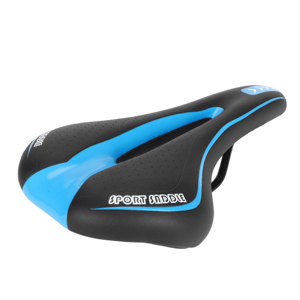 Náhradní sedlo na kolo Univerzální Černé a modré Ergonomické Pohodlné sedlo na kolo pro silniční kola Skládací kola