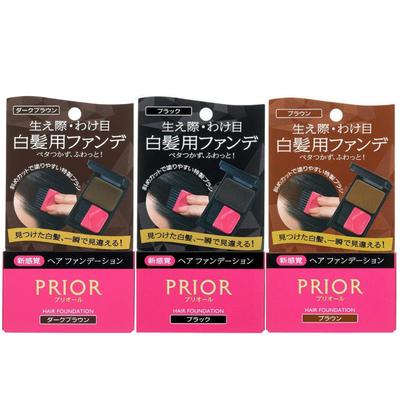 Shiseido Prior Haar-Foundation (Eintagesfarbe) Dunkelbraun / Schwarz / Braun