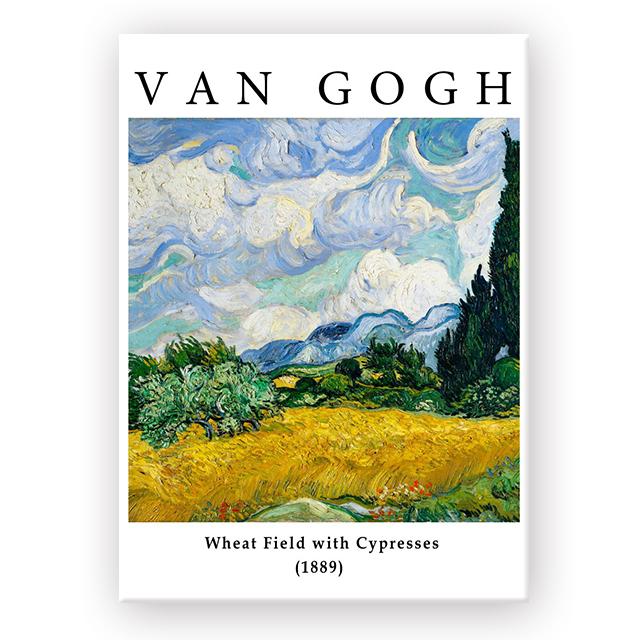 Impresionistické umělecké dílo Van Gogh Hvězdná noc Slunečnice Umění Plátno Malba Tisky Plakát Nástěnné obrázky Domácí Obývací pokoj Dekor