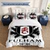Fulham Fc (1) Duvet Cover Pillowcase 3 Piece Set Bedding Set 1 Duvet Cover with 2 Pillowcases for Bedroom Decor