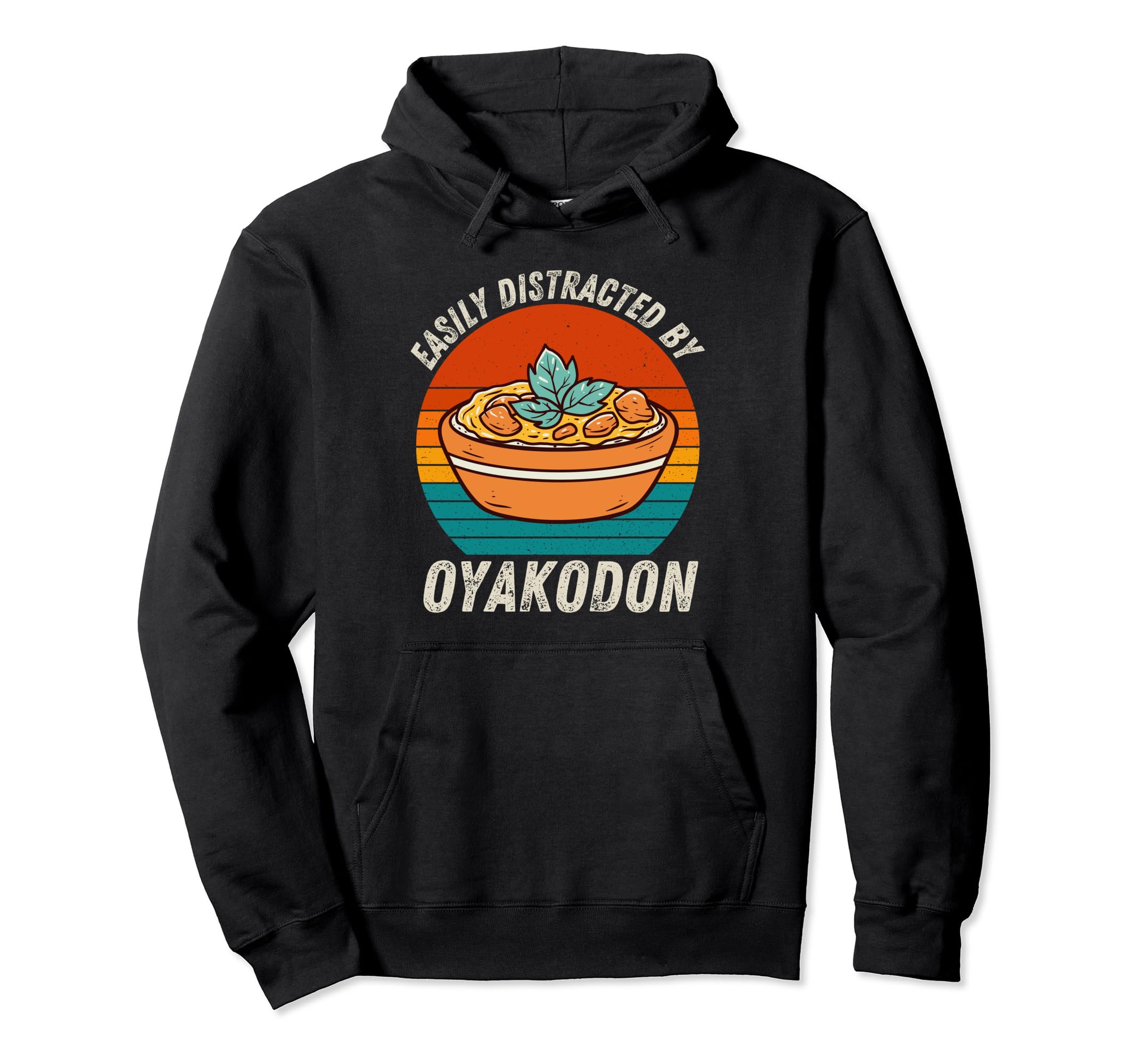 

Отвлекает от Oyakodon Винтажная ретро-толстовка с капюшоном для любителей еды