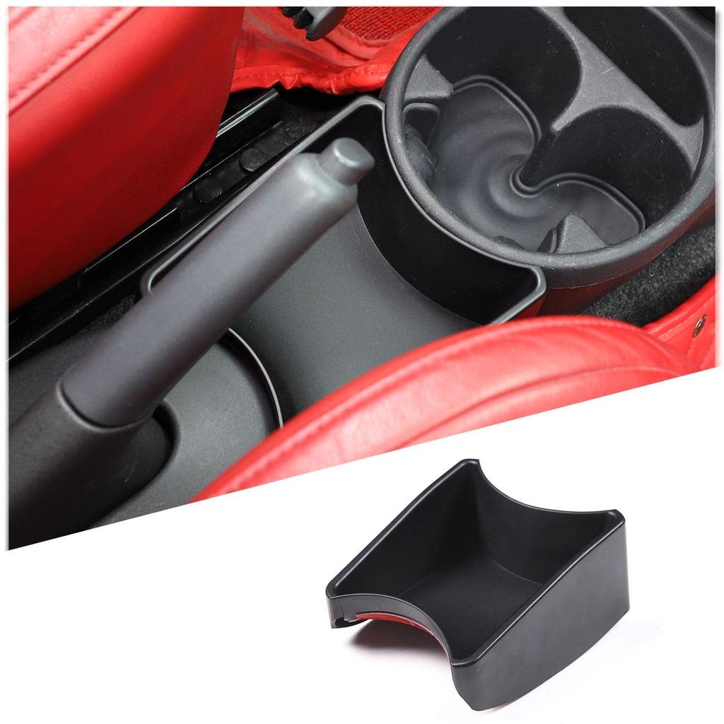 Sauicemy Car Console Box Organizer Tray for Fiat 500/500c (2011-2015), Handbrake Storage Box, Center Armrest Insert Tray, Car Accessory Box, ABS