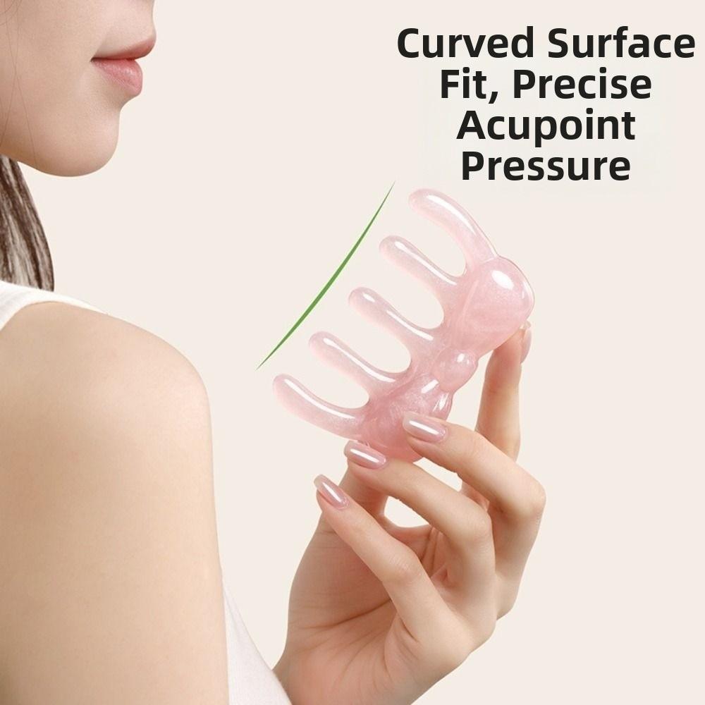 New Pink Massage Comb Multifunctional Blood Circulation Body Meridian Massage Anti-Static Scraping Scalp Massage Tool