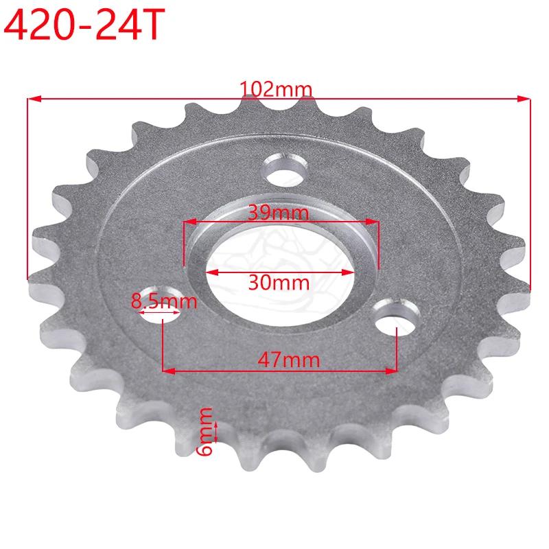 420 24T/26T/29T/31T/35T/37T Motorcycle Accessories Rear Sprocket Monkey Bike Rear Drive Sprocket for Z50A Z50 Z50R Z50J