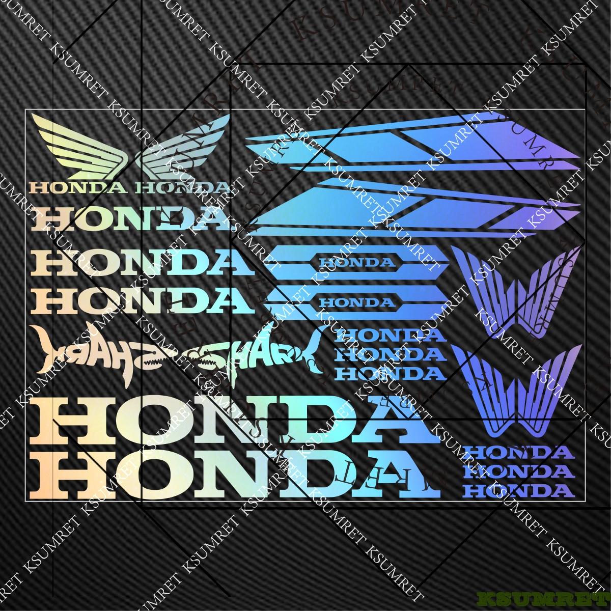 For Honda Stickers Motorcycle Sticker Decals Helmet Logo Moto Tank
