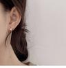 P1229W Silver S925 Cubic Heart Minimal Piercing Women's Earrings (1 Pair)