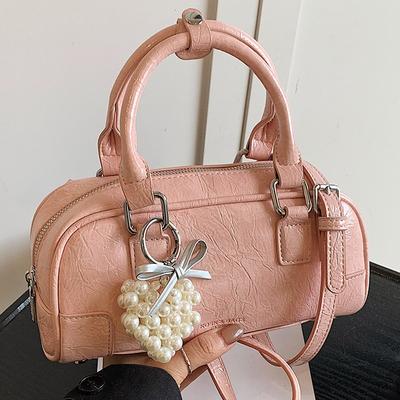Niche Design Bag Fashion Bowling Handbag Simple Pillow Bag Versatile Shoulder Messenger Bag