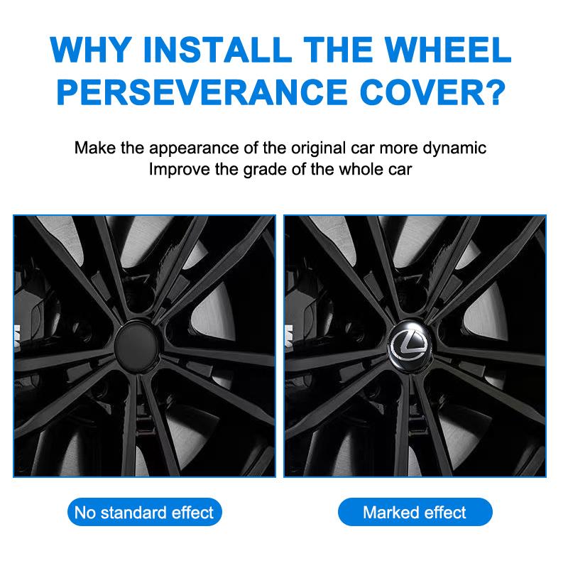 Samochód 4 szt. 3D Metalowe Naklejki Dekoracyjne na Środki Kół Samochodowych Akcesoria Lexus Fsport RX330 IS250 Ct200h ES300h RX350 IS300h NX300h NX