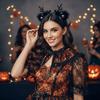 Black Headdress Halloween Hairband Cute Cosplay Headband Party Hair Hoop  Hair Accessories
