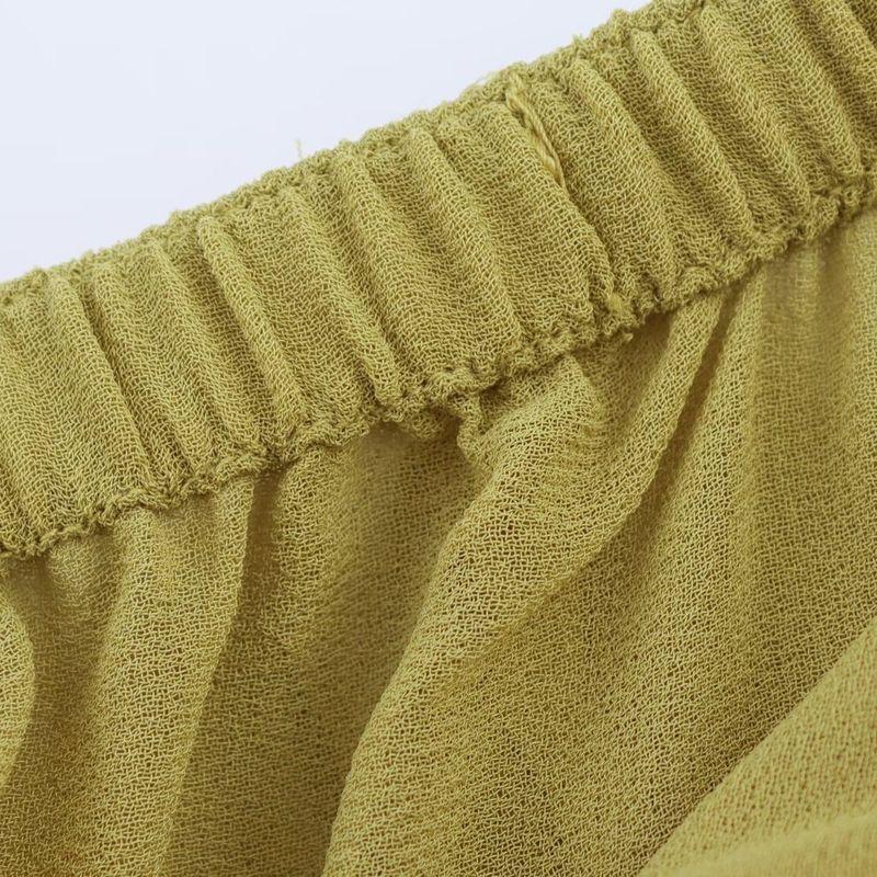 Kaslead New Women Clothes Western Style Fashion Simple Laminated Decorative Skirt 0148042 515