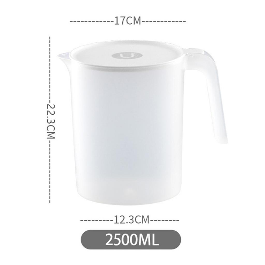 Brocca in plastica da 2000 ml/2500 ml con coperchio e beccuccio ventilato per bevande calde e ghiacciate, per interni ed esterni