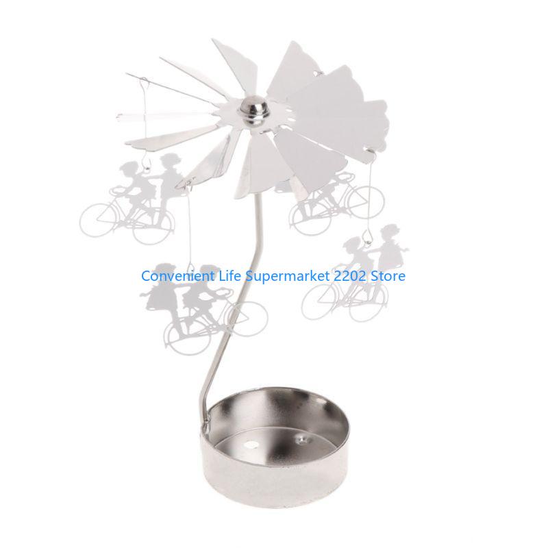 XXUB Rotary Holder Rotating Candleholder Tealight Stand Home Table Decoration