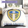 Biancheria da letto con motivo Leeds United AFC Decorazione per la casa Regalo di compleanno (1 * copripiumino + 2 * federa, senza nucleo)