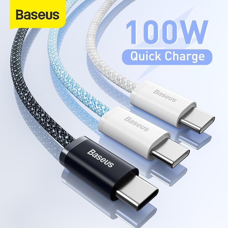 

Зарядный кабель Baseus, Type-C, 100 Ватт
