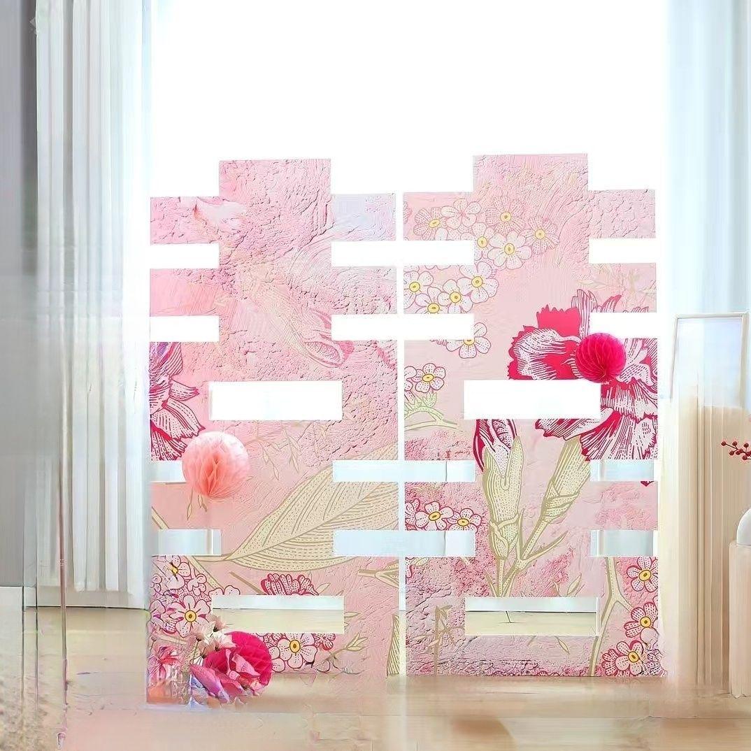 

3D Double Happiness Xi Wedding Decoration Board 0.9m