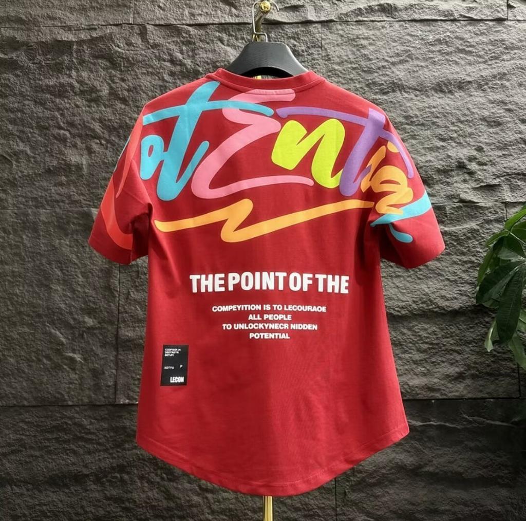 Camiseta de manga corta para hombre, estilo hip-hop, cuello redondo, estampado de grafiti, camiseta interior