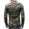 New Men's Long Sleeved Camouflage Denim Outdoor Mountaineering Work Top