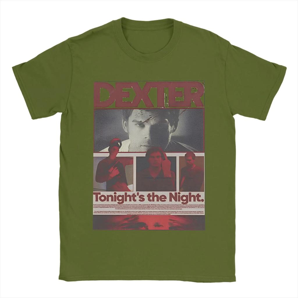 Dexter Morgan Movie Cotton T-Shirt For Adult Summer Crime TV Drama  Retro T-Shirts O-Neck Harajuku Tee Shirt Oversized Clothes
