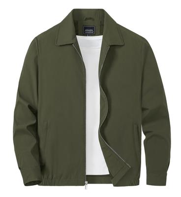 Casual Lightweight Windproof Military Size OD M Men's Jacket, Spring/Autumn Clothing, Jumper, Windbreaker, Workwear, Baseball, Jacket,