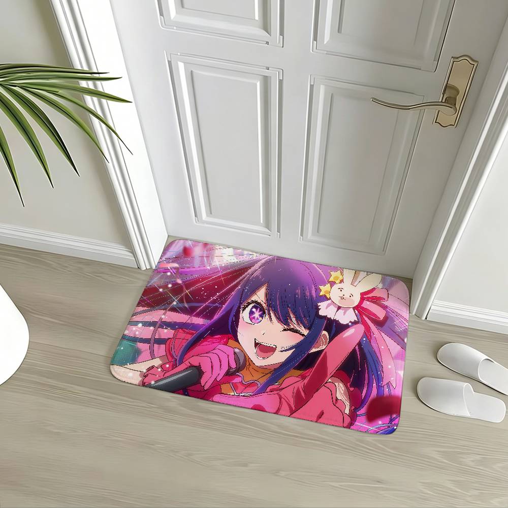 Anime O-Oshi No Ko Carpet Bathroom Anti-slip Mat Door Mat Home Decoration Mat Entrance Door Mat Scratch-resistant Door Mat