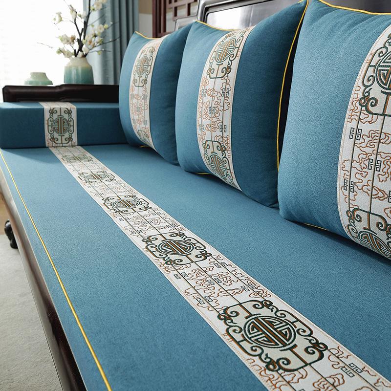 Sofakissen aus Palisanderholz, neue Möbel aus Massivholz im chinesischen Stil, rutschfest, verdicktes Sitzkissen aus hochdichtem Schwamm