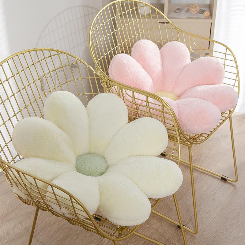 Nordic Style Eight-Petal Flower Throw Pillow Living Room Sofa Pillow Cushion Bay Window Tatami Futon Cushion Birthday Gift