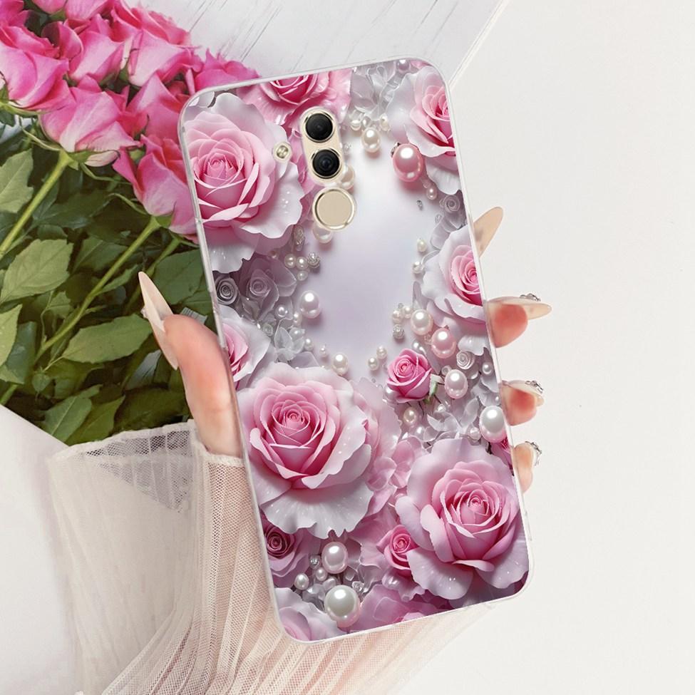 For Huawei Mate 20 Lite Case Cover Transparent Cute Fashion Butterfly Funny Painted Casing For Huawei SNE-AL00 SNE-LX1