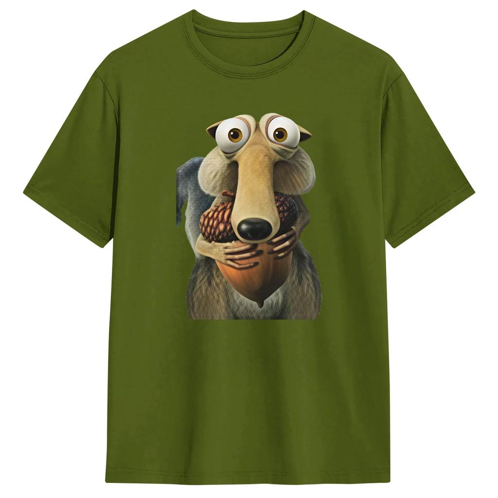 T-shirt IceAges Unisex Tempo Libero Cotone Puro Magliette Girocollo Manica Corta T-shirt Abbigliamento Classico