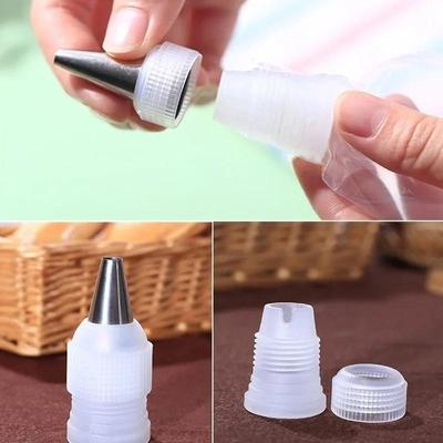 10Pcs Fashion Icing Piping Nozzles Tips Cake Decorating Converter Coupler Pastry Tool Home Tips