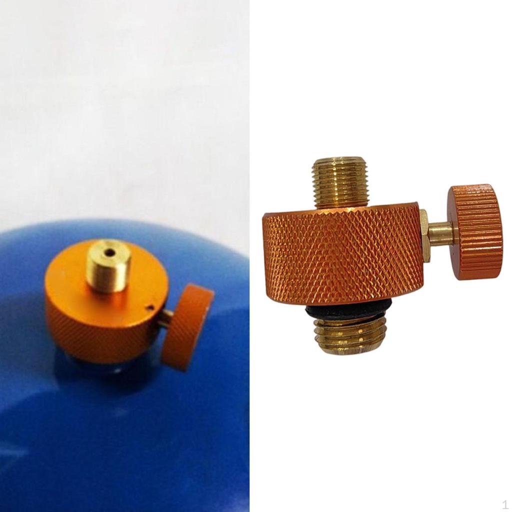 Camping Adapter Conversion Sturdy Metal Rustprood with Adjust Knob Tank Input Converter for