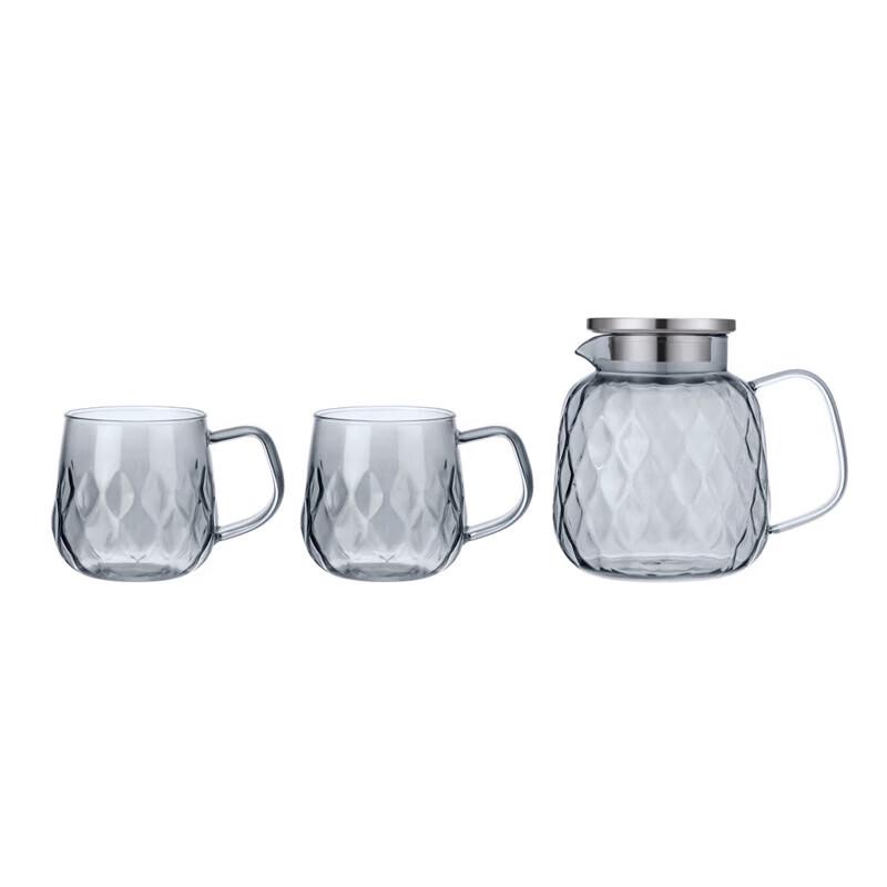 DESLON Dragon Scale 1.5L Glass Cold Water Kettle Set