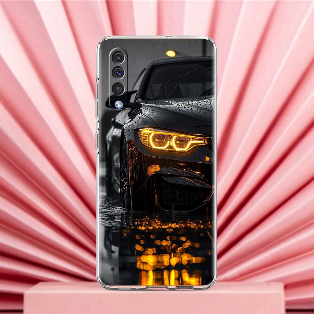 Phone Case For Samsung A56 A36 A26 A24 A16 A14 A12 A32 A50 A70 A20E A22 A40 A34 A54 A42 A52 5G A04s A06 Cover Black White Car